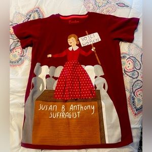Size 14 Piccolina Susan B. Anthony Kids Trailblazer tshirt